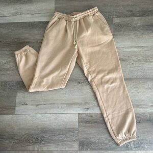 SHEIN sweatpants size M, tan color